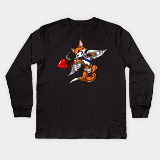 Fox Cupid Kids Long Sleeve T-Shirt